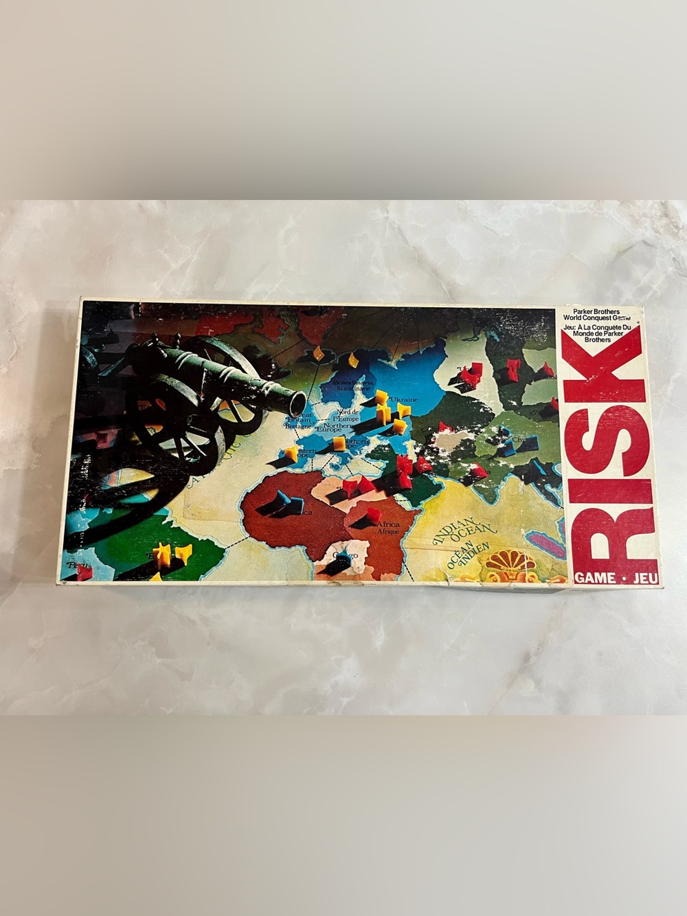 Vintage Risk 1975 The World Conquest Board Game Parker Brothers Complete 2/2